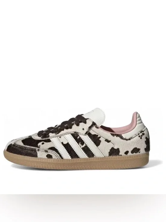 Adidas Originals Samba OG Cow Print JR1256 Sizes 7W-9W - Picture 5 of 7